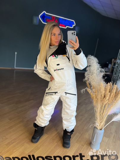 Комбинезон горнолыжный унисекс Snow HD белый