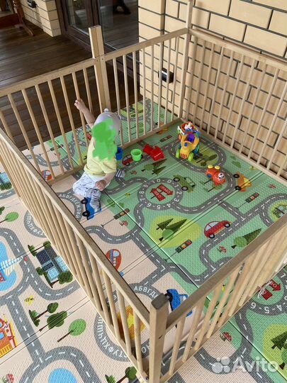 Детский деревянный манеж икея