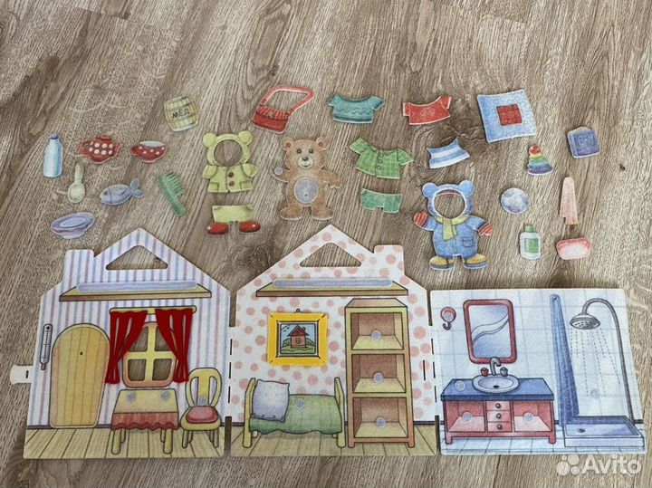 Игра книжка из фетра Мишкин дом