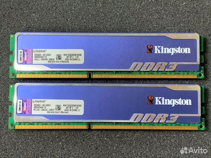 Kingston HyperX Blu 8GB 2x4GB 1333 MHz DDR3 ддр3