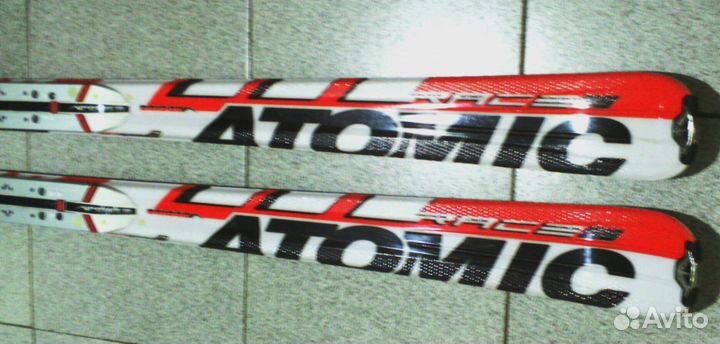 Горные лыжи цеховые atomic race GS 12 175sm+крепы