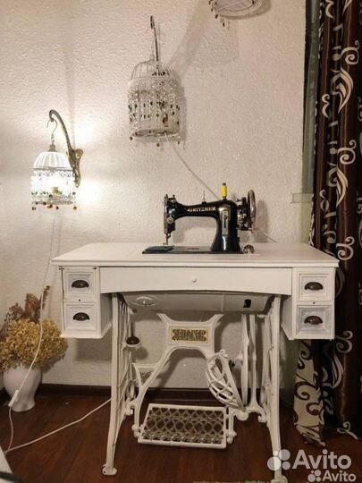 Gritzner 19 век Швейная машинка, полный комплект