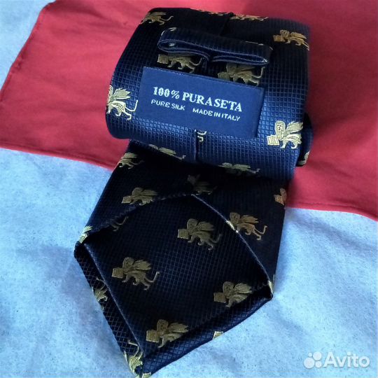 Новый галстук 100 Pura Seta Италия оригинал