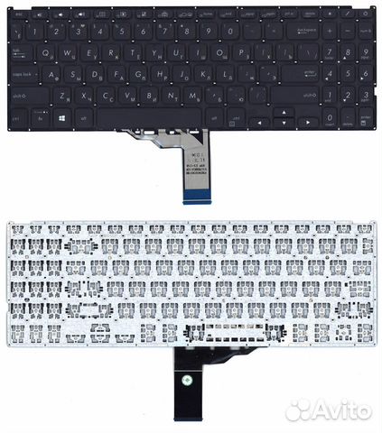 Клавиатура для ноутбука Asus Vivobook F509U черная