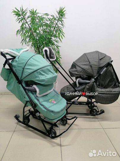 Новые санки-коляска Ника Наши Детки 6 (в наличии)