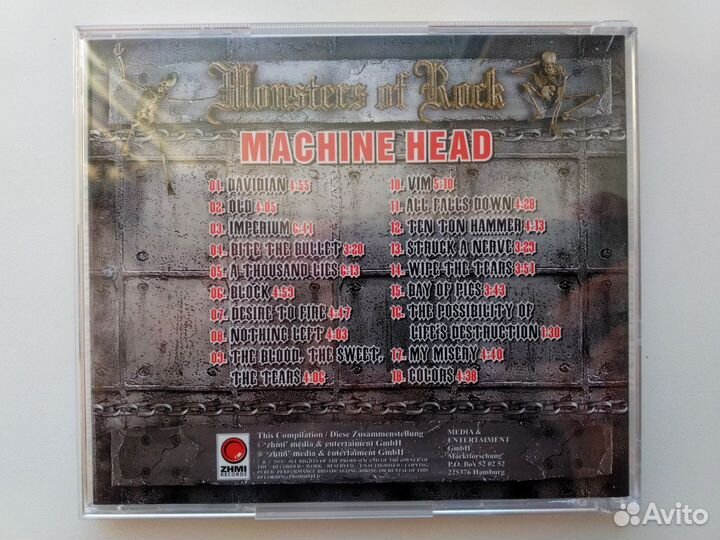 CD-диск Machine Head - Monsters of Rock