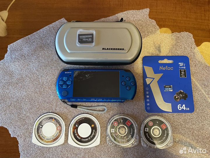 Sony PSP 3008 прошита 64gb большой комплект