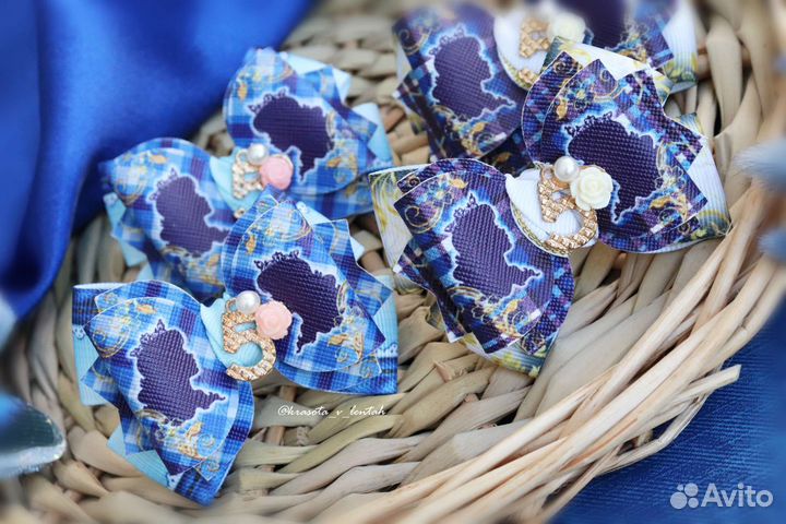 Бантики для волос ручной работы