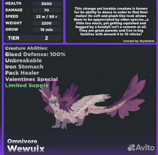 Creatures of sonaria Wewuix