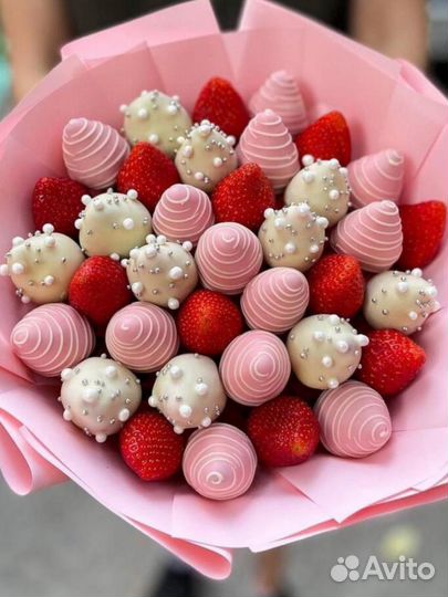 Букет из клубники в шоколаде