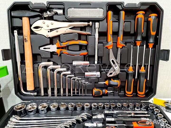 Набор инструментов авто-слесарный 129 предметов
