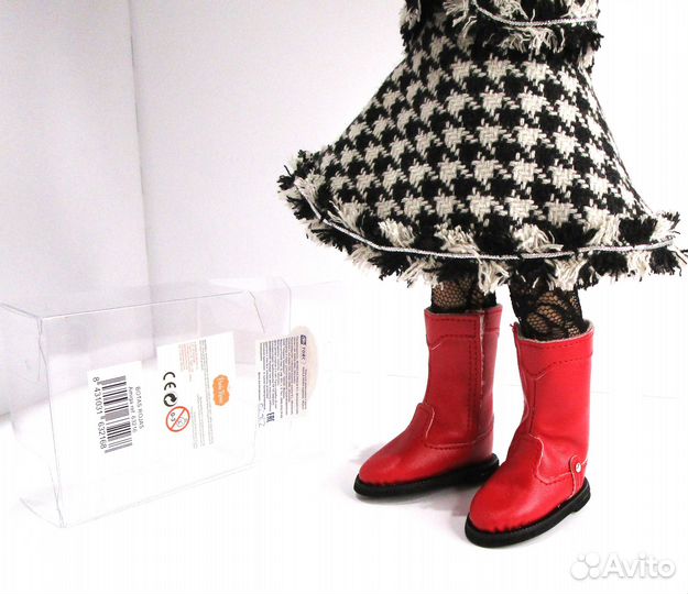 Сапоги Paola Reina модельные красные, для кукол 32