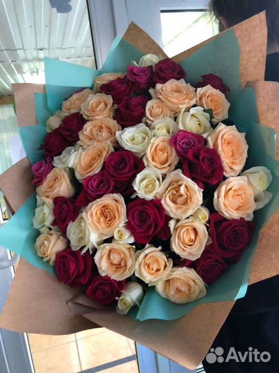 Розы по штучно и букеты