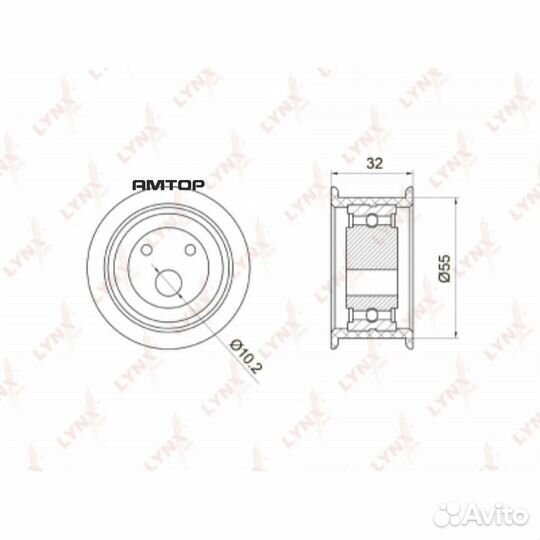 Lynxauto PB-1026 Ролик ремня грм 2112 натяжной 