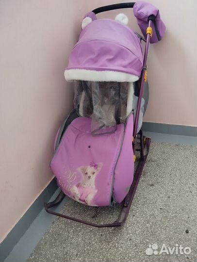 Детские санки коляска бу