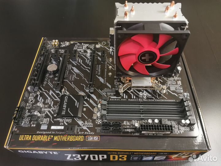Gigabyte Z370P D3, Intel Core i3-8100