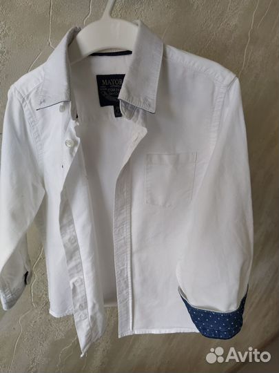 Рубашка белая Mayoral 98см