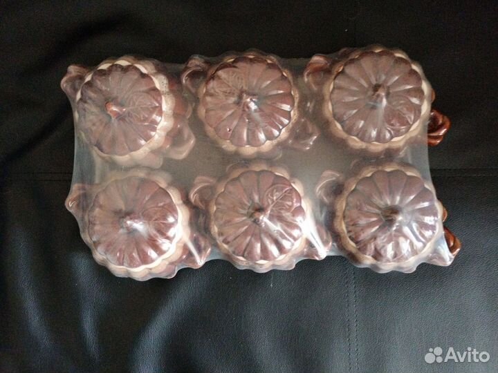 Горшочки для запекания керамические 6 шт