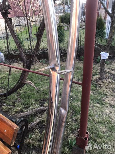 Защита переднего бампера для cadillac