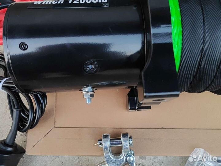 Лебедка 12000 с синтетическим тросом