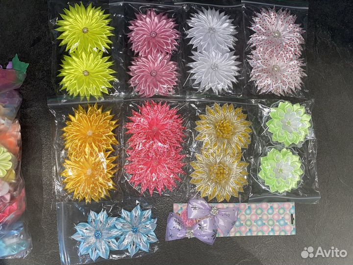 Резинки, Бантики ручной работы заколки ободок