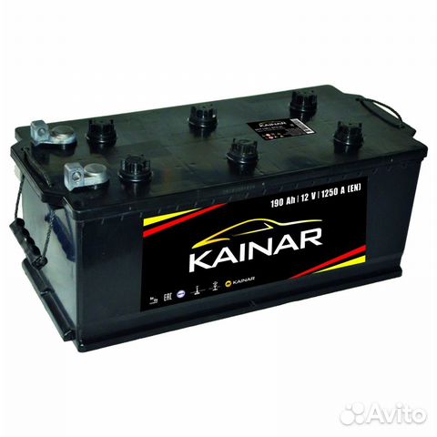 190Ah Аккумулятор 12V 6CT-190.4 Kainar 1250A болт