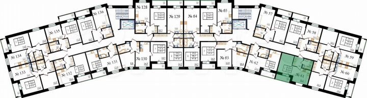Квартира-студия, 34,5 м², 8/8 эт.
