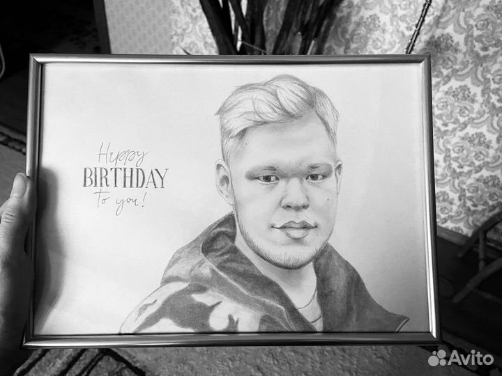 Портрет по фото карандашом