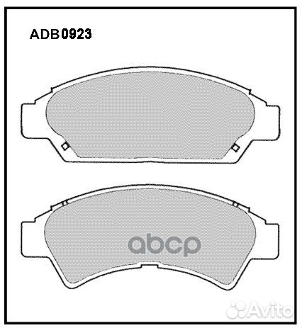 Колодки тормозные дисковые перед ADB0923 AL