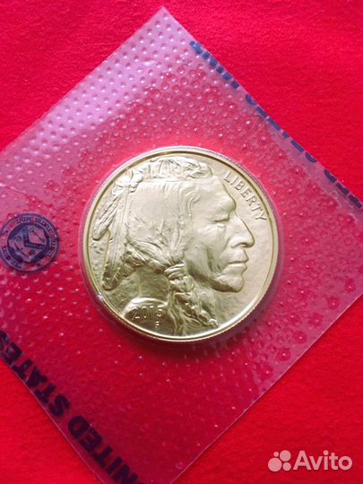 Золотая монета Американский Бизон / Баффало