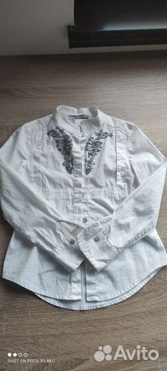 Блузка белая для девочек оригинал Ermino Schervino