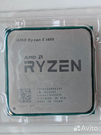 Процессор ryzen 5 1600 af