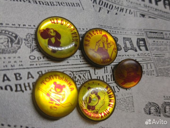 Значки СССР.детские, мультфильм.лот