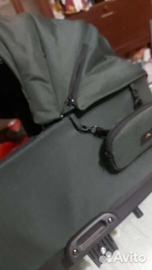 Коляска 2 в 1 adamex Zico lux Tk 50 темно зелёная