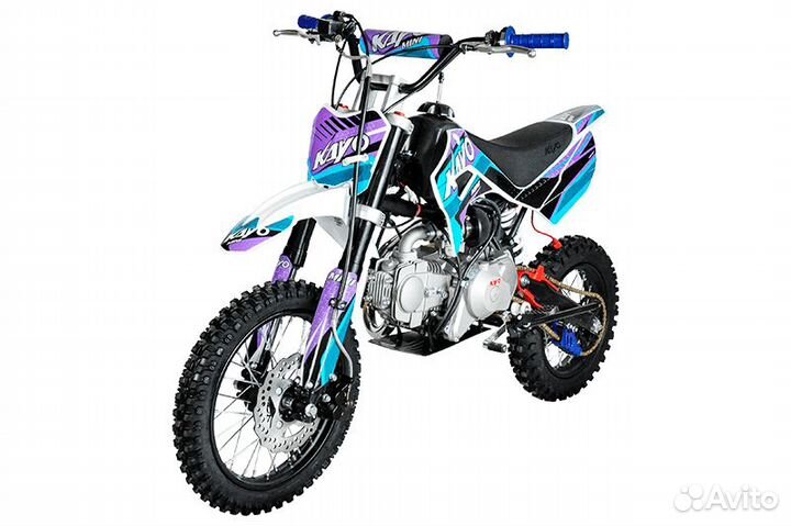 Питбайк kayo mini YX125EM 14/12(мех. сцепл.,эл.ст)