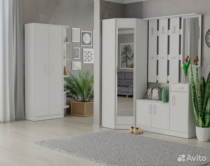 Угловой Шкаф с Зеркалом