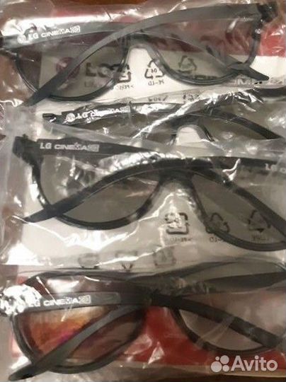 Очки 3D от LG телевизора 4 шт