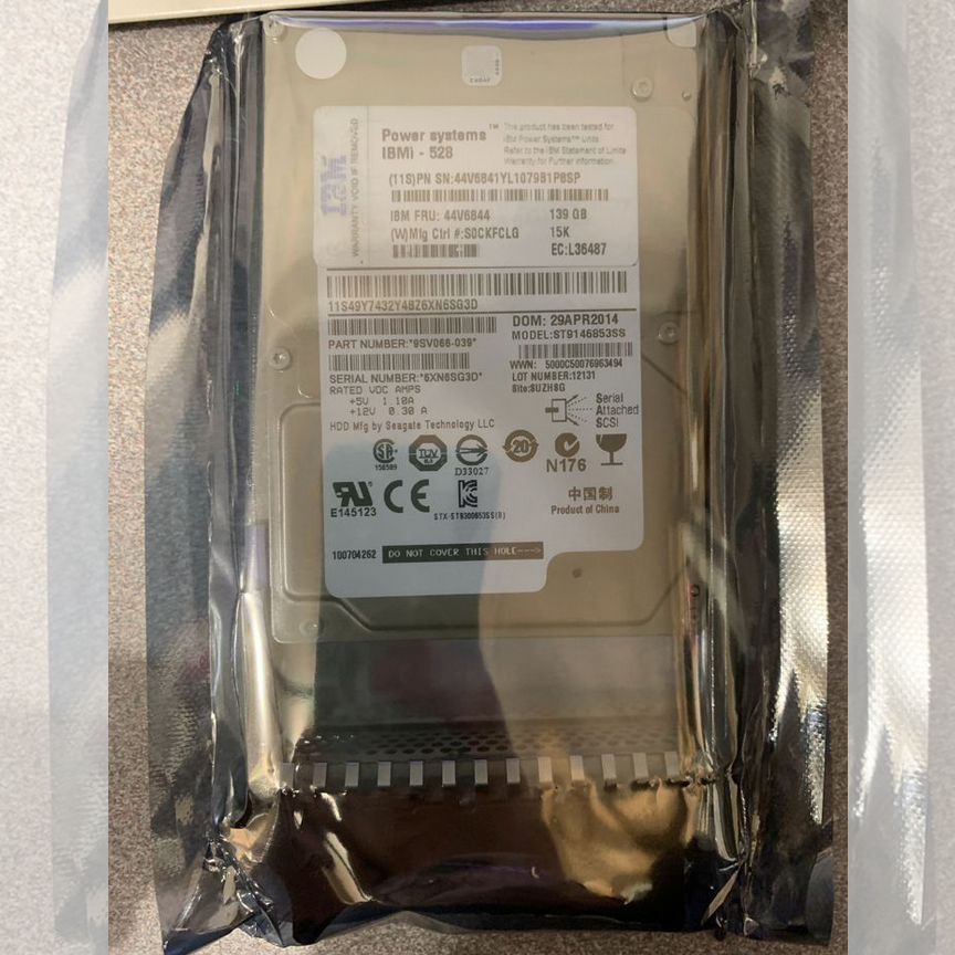 [44V6844] Жесткий Диск Ibm 139gb 15k Sas 2.5 44v6844