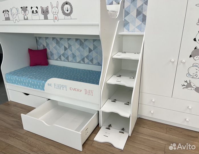 Двухъярусная кровать Хэппи