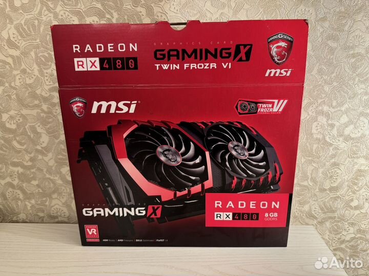 Radeon rx 480 8gb msi gaming x twin frozn 6