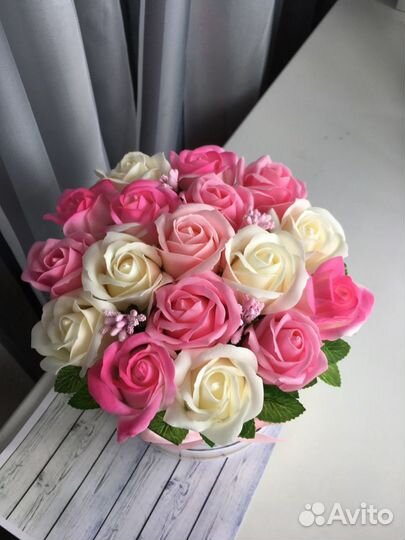 Букет роз из мыла на праздник