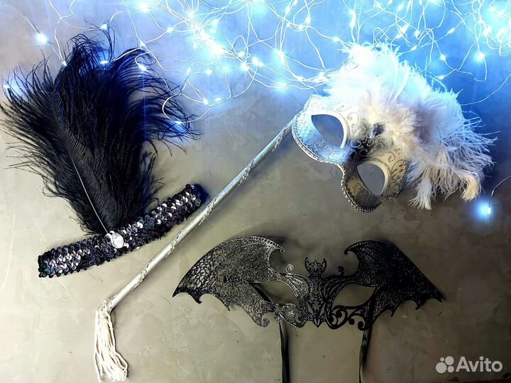 Маска карнавальная повязка на голову