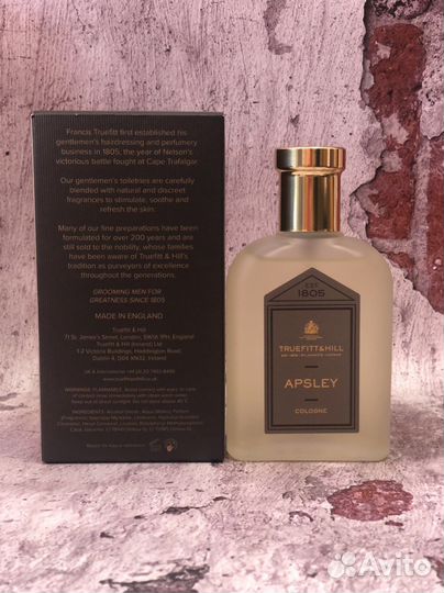 Одеколон truefitt & hill apsley cologne 100мл