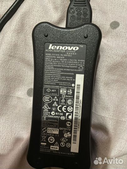 Блоки питания для ноутбука lenovo и toshiba
