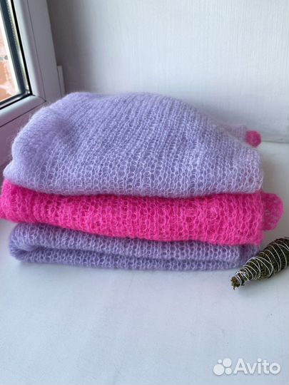 Вязаная паутинка из кидмохера