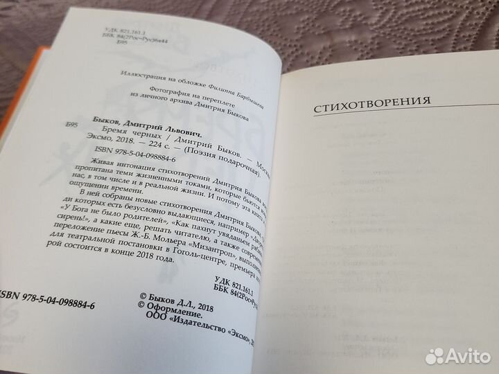 Новая Бремя чёрных Дмитрий Быков поэзия