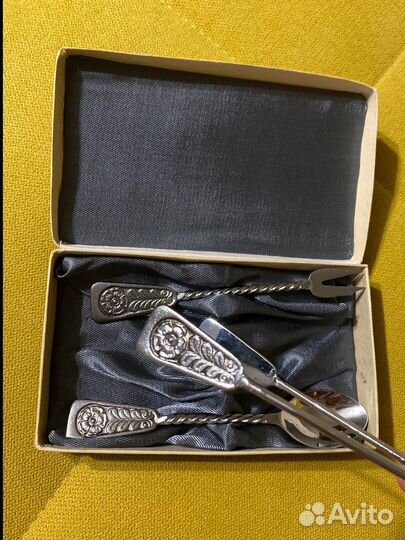 Десертный набор СССР посеребренная медь