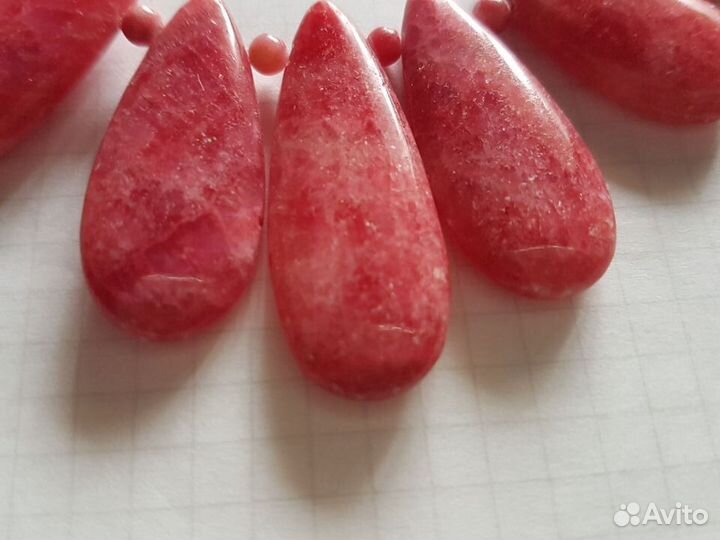 Родохрозит набор подвесок для украшения