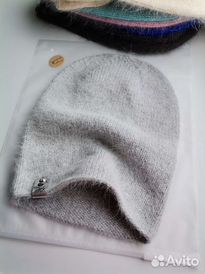 Шапка бини из пуха норки