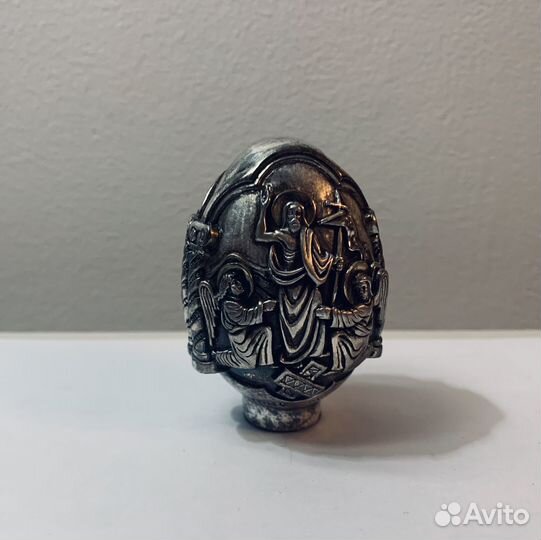 Афон Серебро 999 пробы Яйцо Библейский сюжет